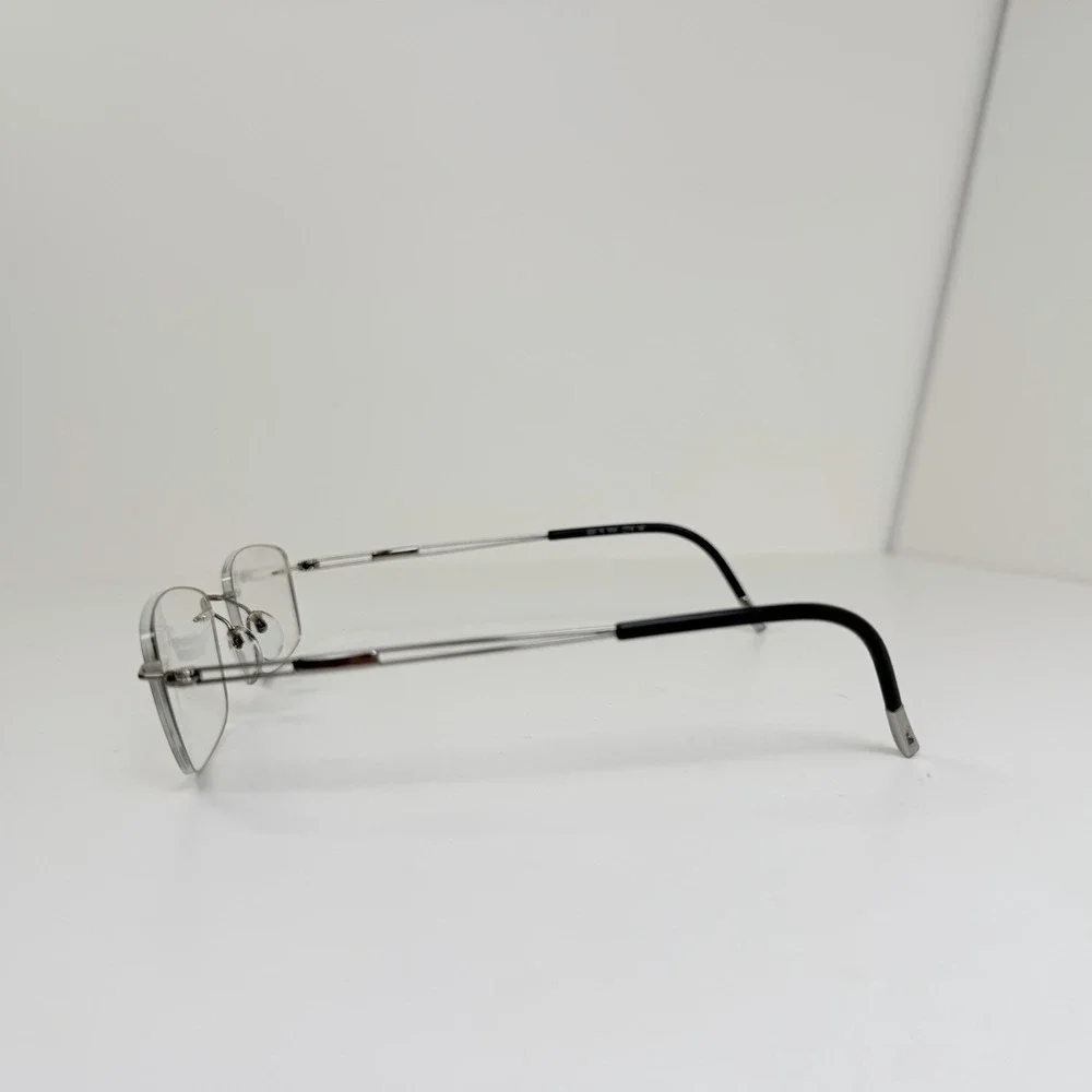 Silhouette 5521 70 7010 Titanium Silver Rimless Eyeglasses Frames 19 140 Austria